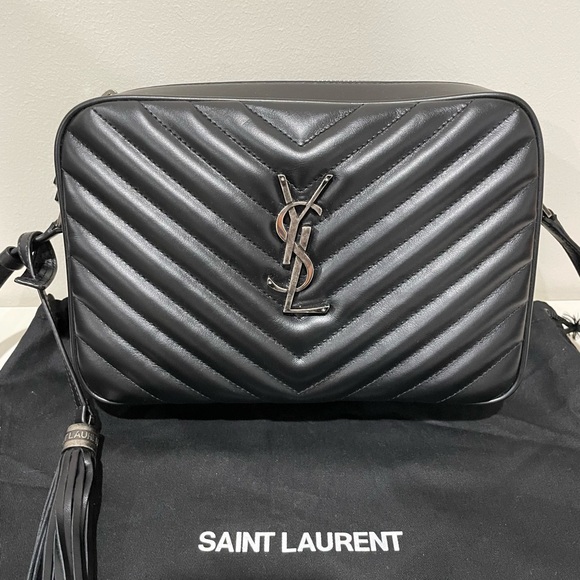 Saint Laurent Lou quilted camera bag black - Picture 1 of 12